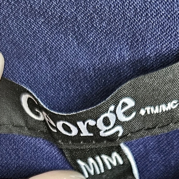 🟢3/$19🟢 Classic George Navy Blue Stretch Pencil Skirt Size M - Picture 4 of 6